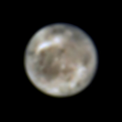 Ganymède, la lune de Jupiter vue par Hubble en 1996