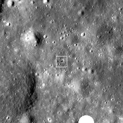 Impact d'une fusée sur le sol lunaire