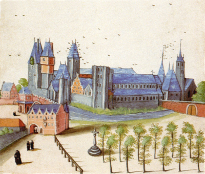 Vue de l'abbaye de saint-Amand en 1602