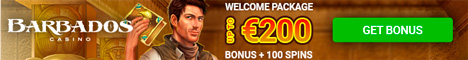 Barbados Casino $/£/€200 bonus + 100 Free Spins