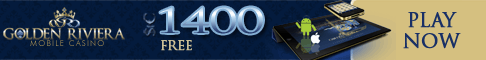 Golden Riviera Casino €/$1400 welcome bonus + 100 Free Spins