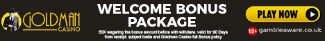 GoldMan Casino $/£/€1000 Welcome Bonus