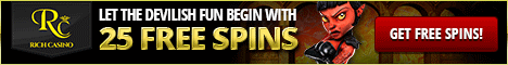 Rich  Casino 25 free spins no deposit bonus