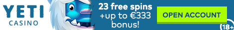 Yeti Casino 23 Free Spins no deposit bonus