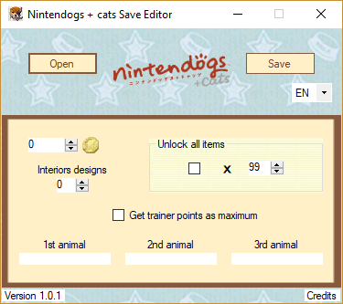 Release] 3ds Nintendogs + cats Save Editor GBAtemp.net - The Independent Video Game Community
