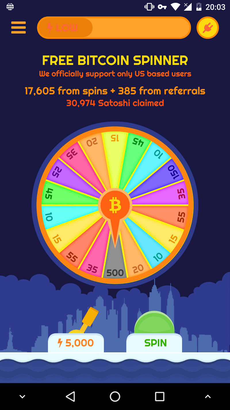 Free bitcoin spinner app ios